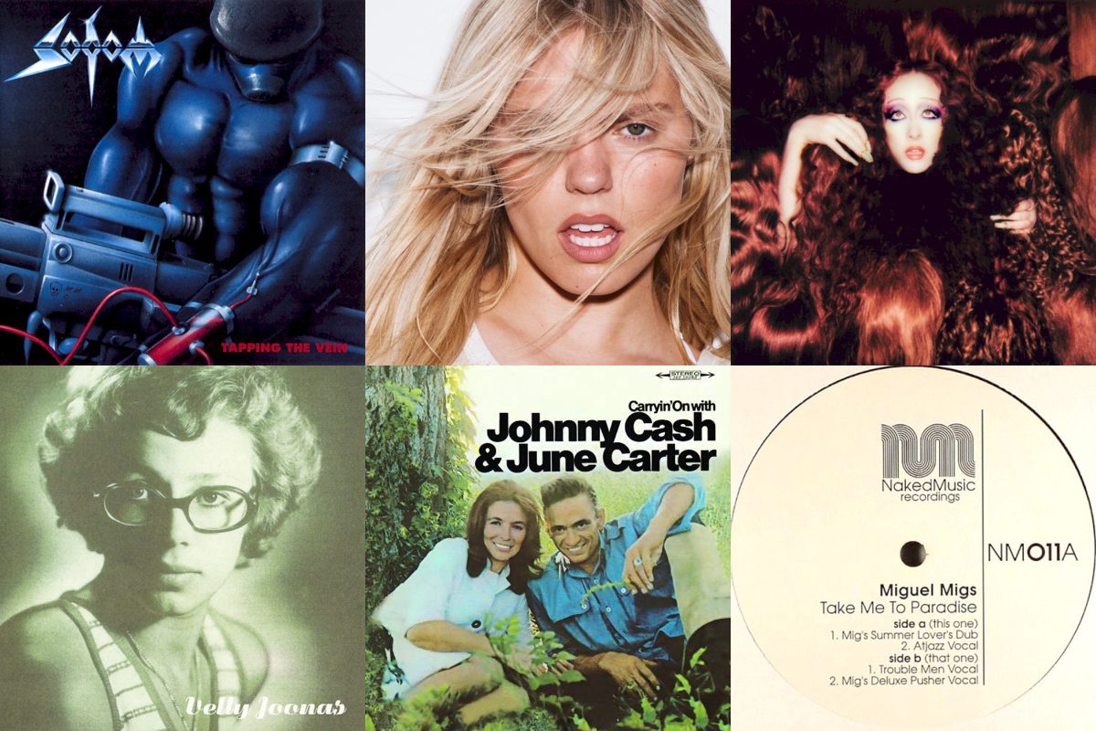 August 1st album covers: Tapping The Vein, Bite Me, The Subway, Stopp, Seisku Aeg!, Carryin' On With Johnny Cash & June Carter, Take Me To Paradise