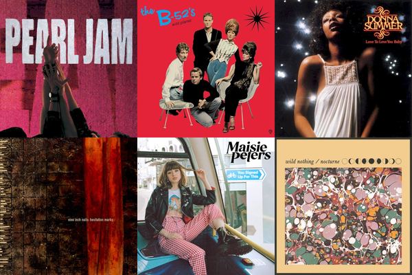 August 27th album covers: Ten, Wild Planet, Love To Love You Baby, Hesitation Marks, You Signed Up For This, Nocturne